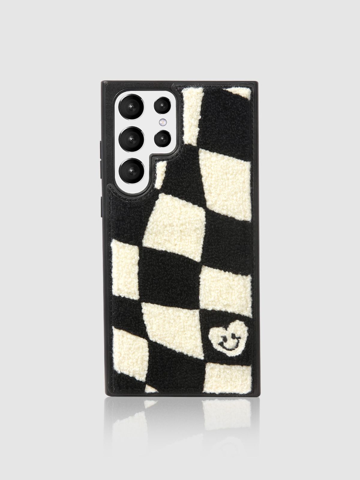 디자인스킨(DESIGNSKIN) 히든포켓 부클 패턴 케이스 ver.2-블랙