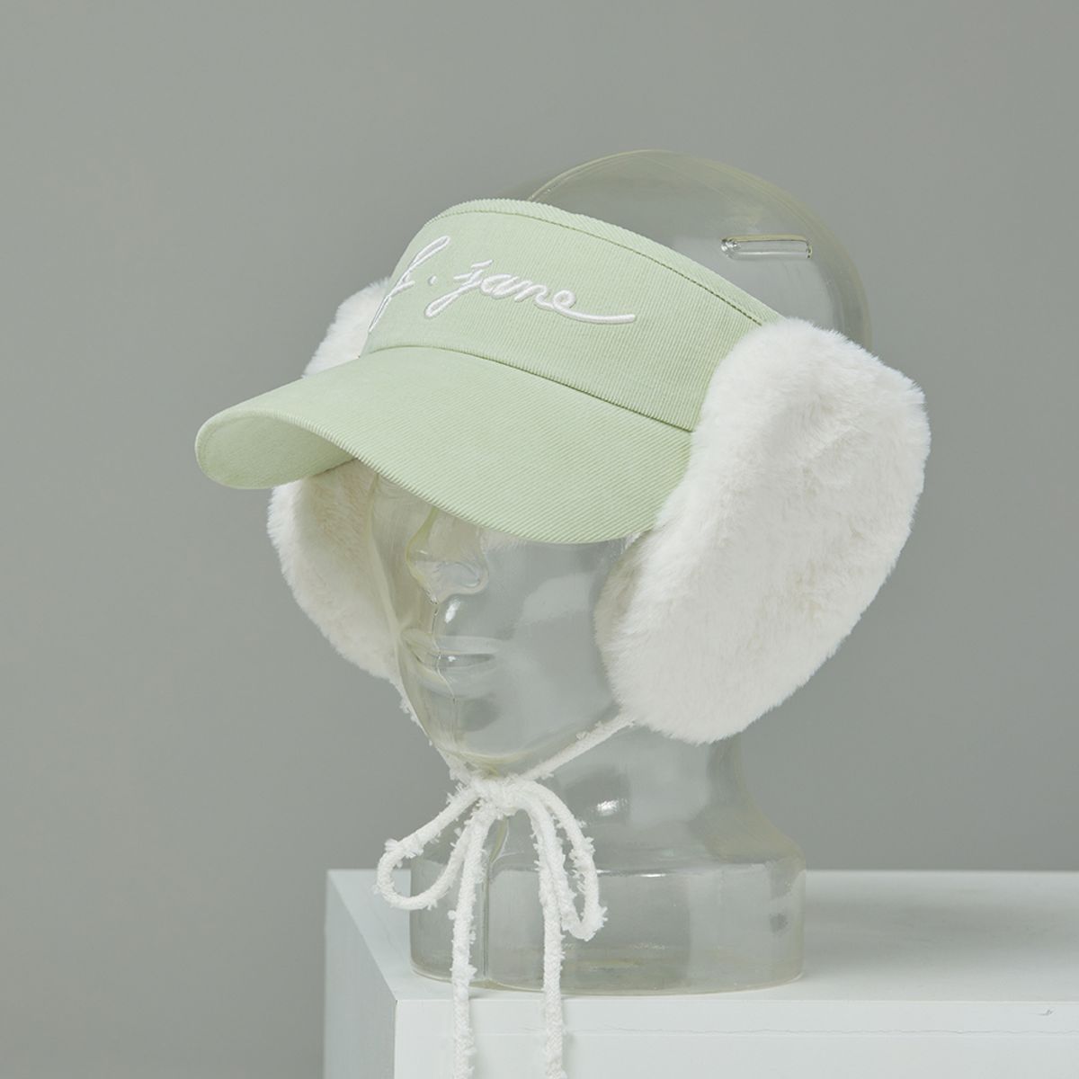 제이제인(J.JANE) 투웨이 퍼 귀도리 썬캡 (Melon)