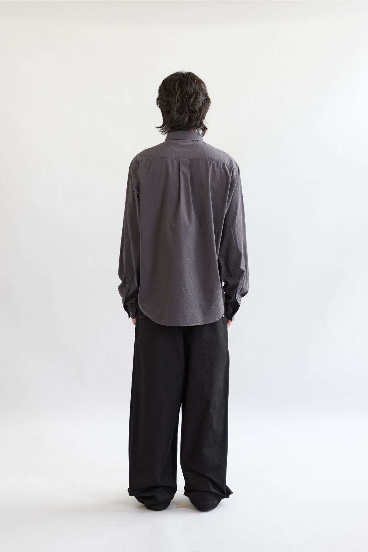 해칭룸(HATCHINGROOM) Out Button Shirt Charcoal