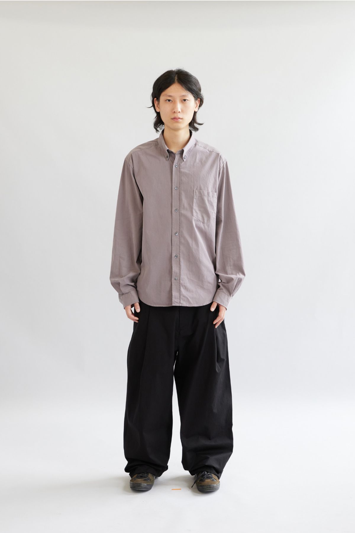 해칭룸(HATCHINGROOM) Out Button Shirt Rose Brown