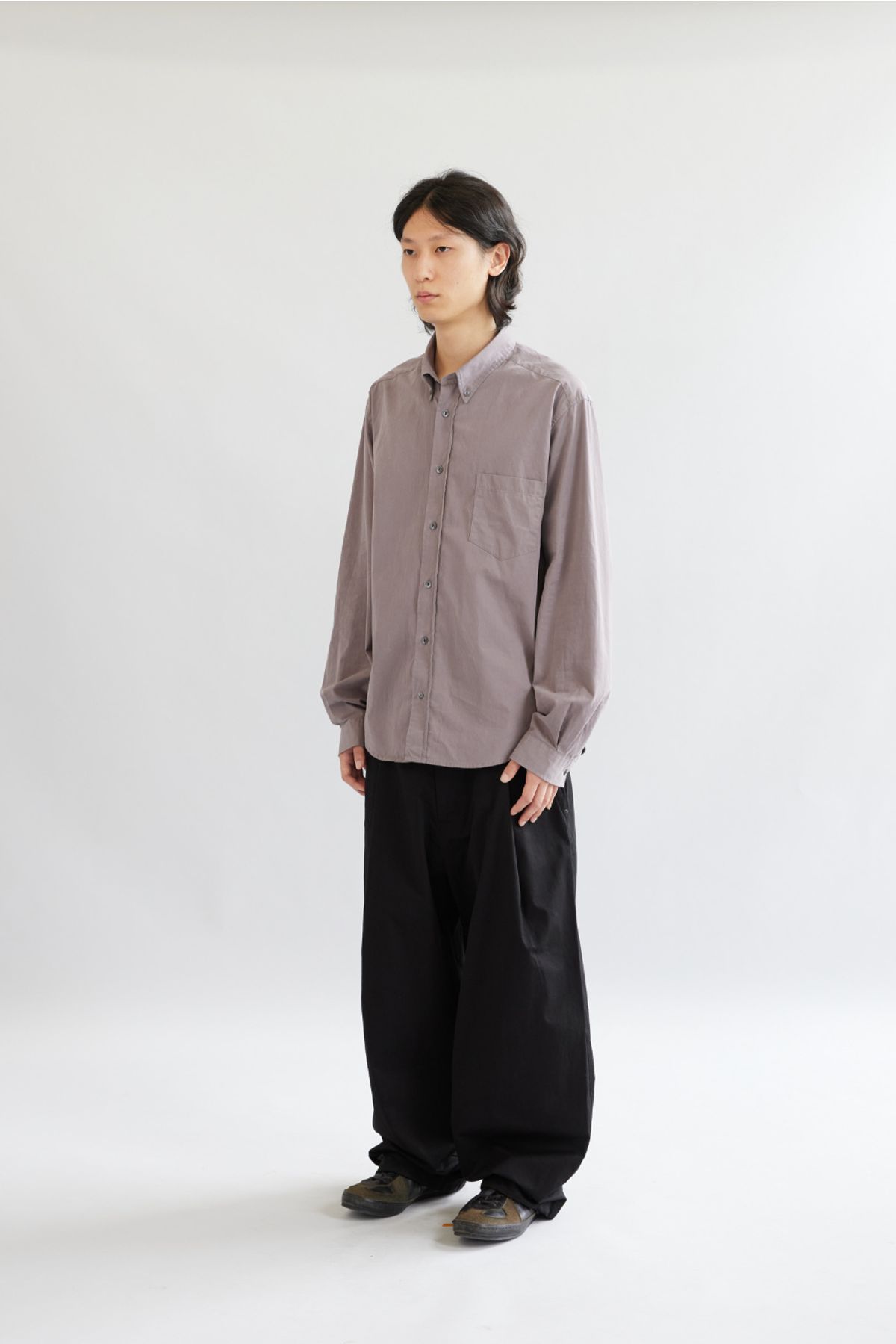 해칭룸(HATCHINGROOM) Out Button Shirt Rose Brown