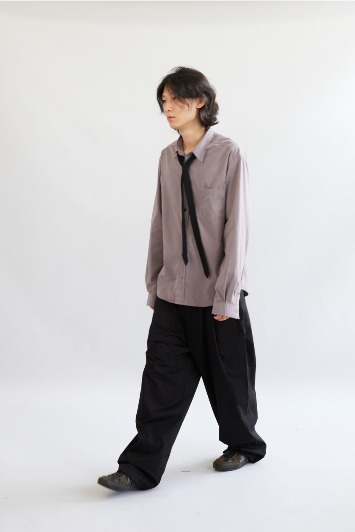 해칭룸(HATCHINGROOM) Out Button Shirt Rose Brown