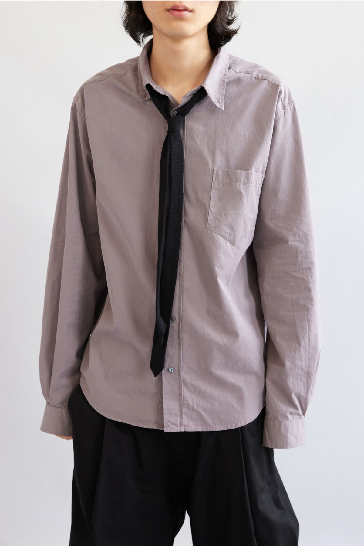 해칭룸(HATCHINGROOM) Out Button Shirt Rose Brown