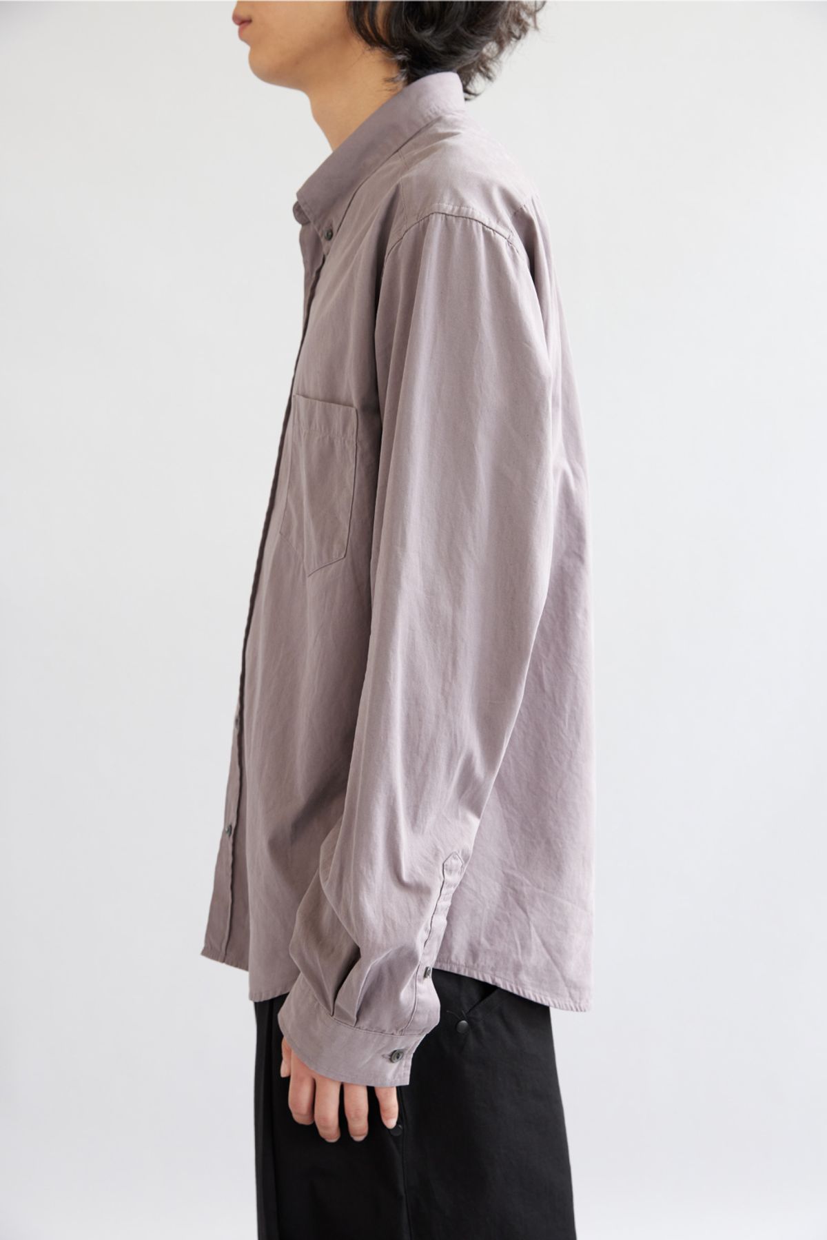 해칭룸(HATCHINGROOM) Out Button Shirt Rose Brown