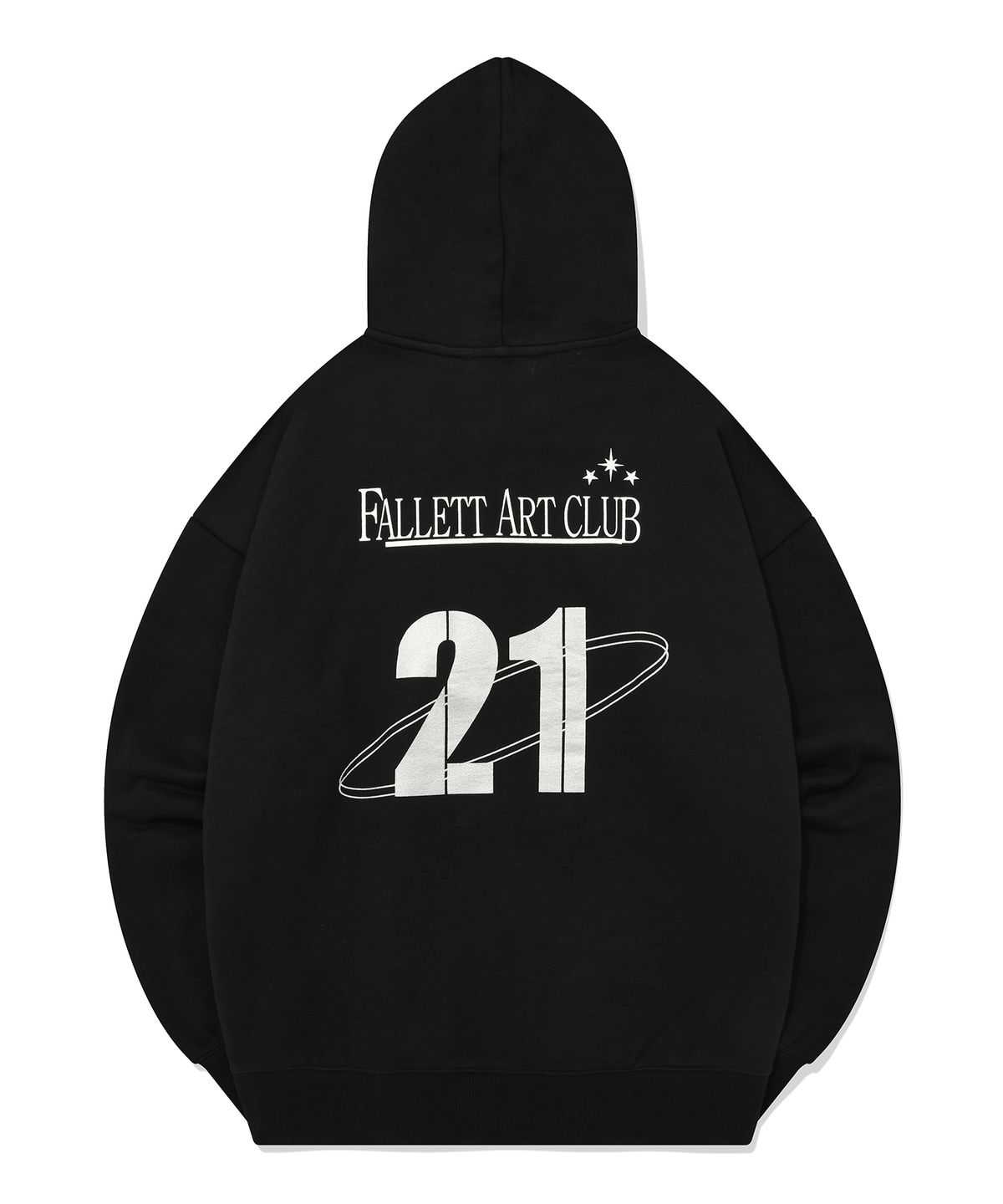 팔렛(FALLETT) 아트 클럽 후드 집업 블랙