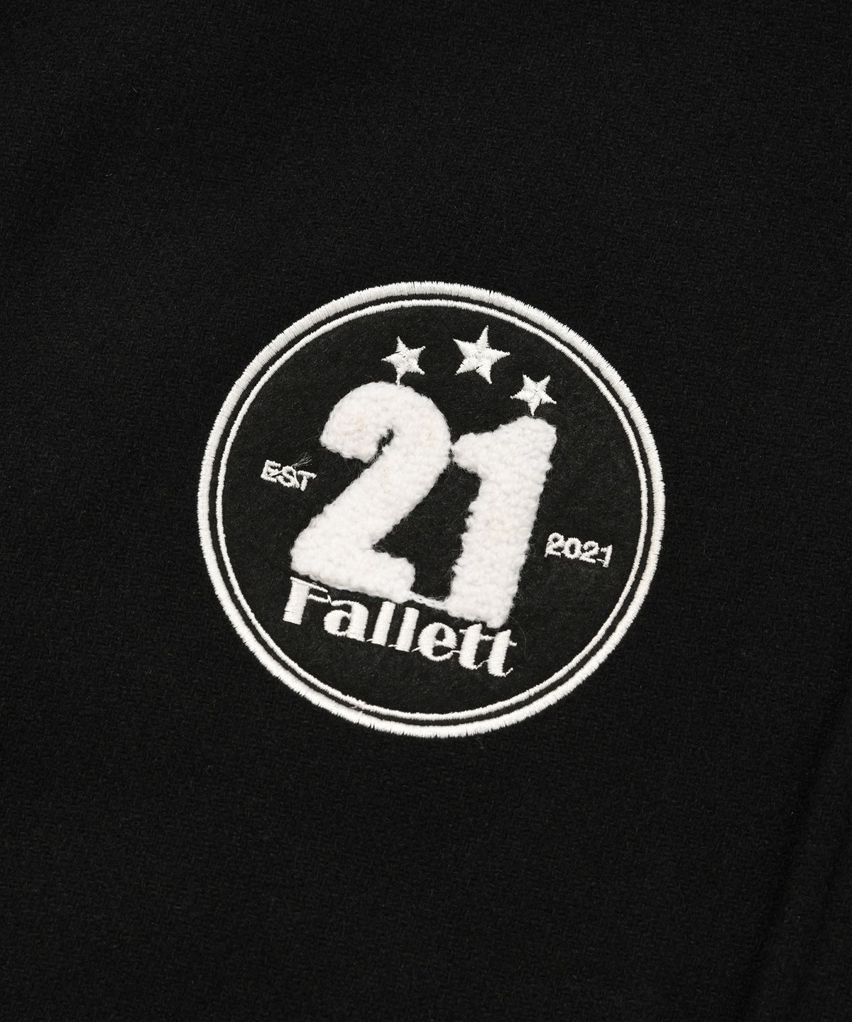 팔렛(FALLETT) 아트 아카이브 하우스 바시티 자켓 블랙