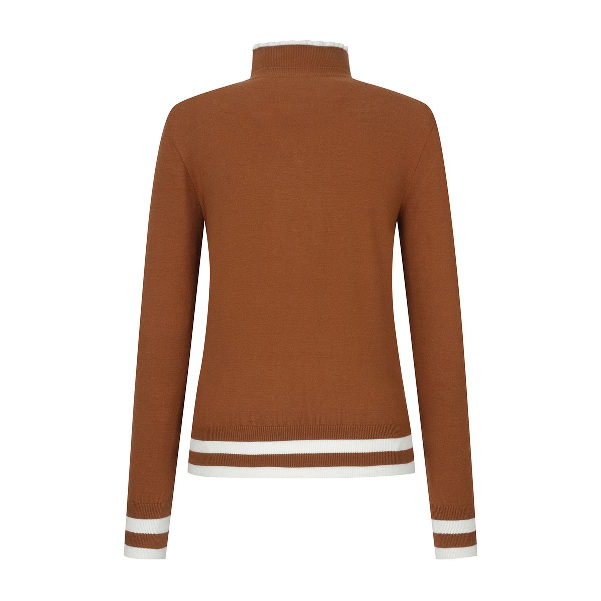 마틴골프(MARTINE GOLF) Tip Stripe Knit Sweater_Camel