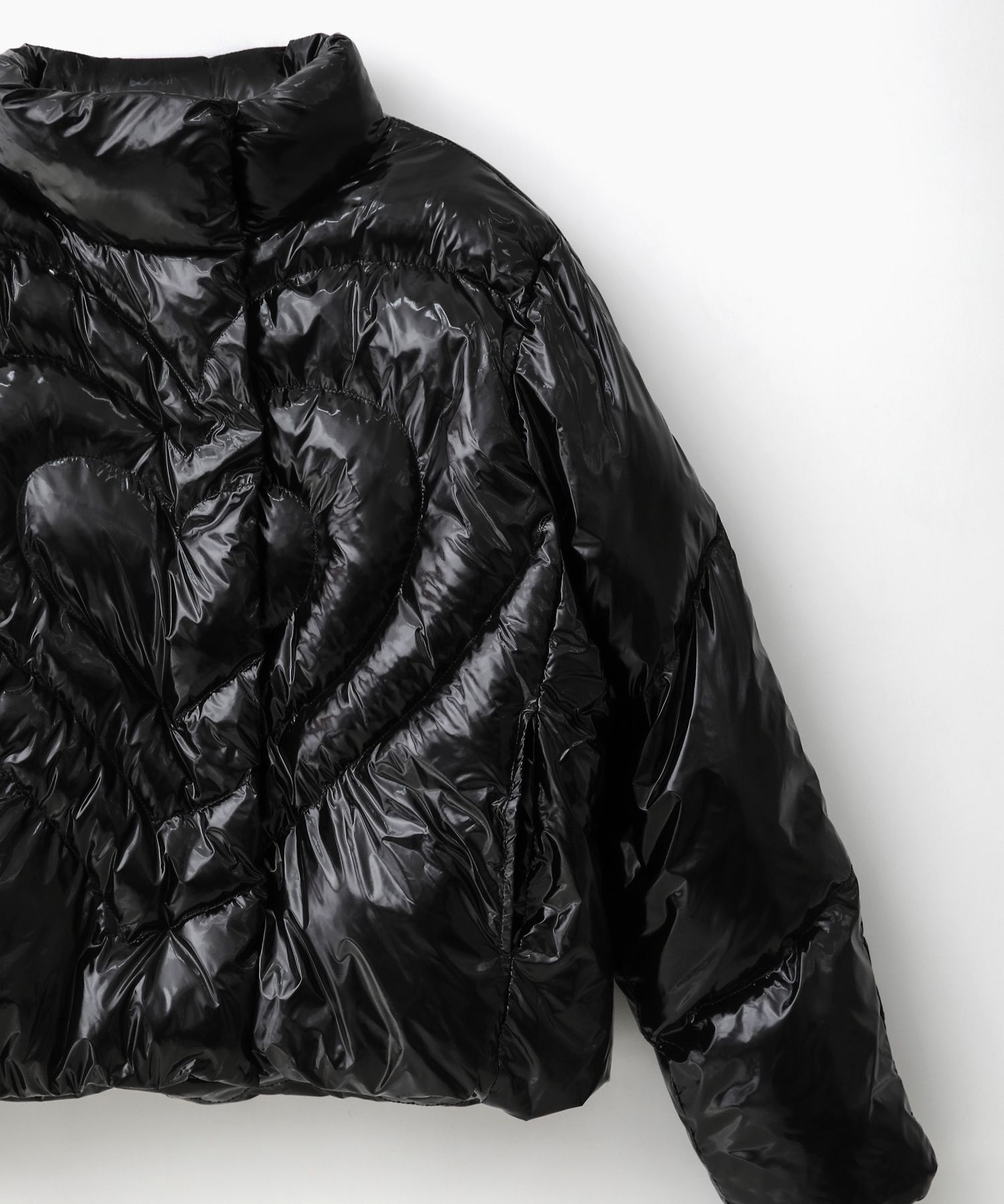 人気【BADBLUE】HEART PUFFER JACKET MUSINSA | BADBLUE Heart Puffer Jacket City Black