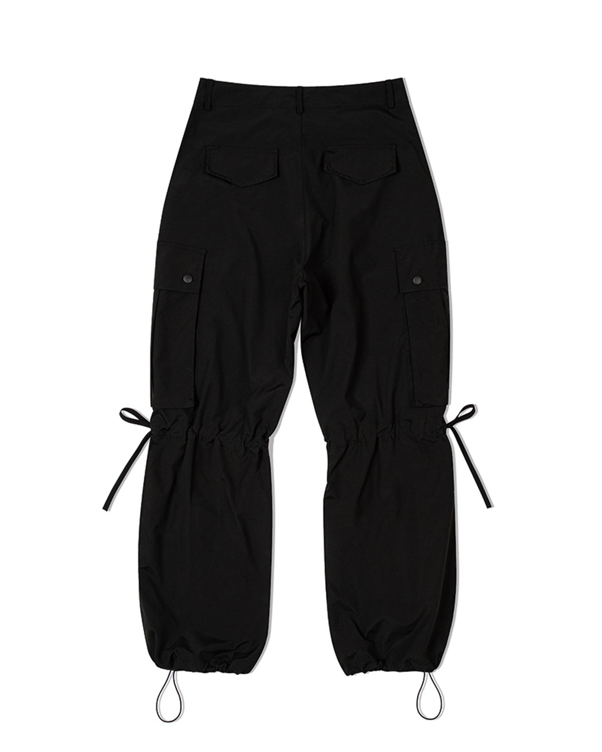 모아(MOAA) 나일론 리본 카고 팬츠 (BLACK)