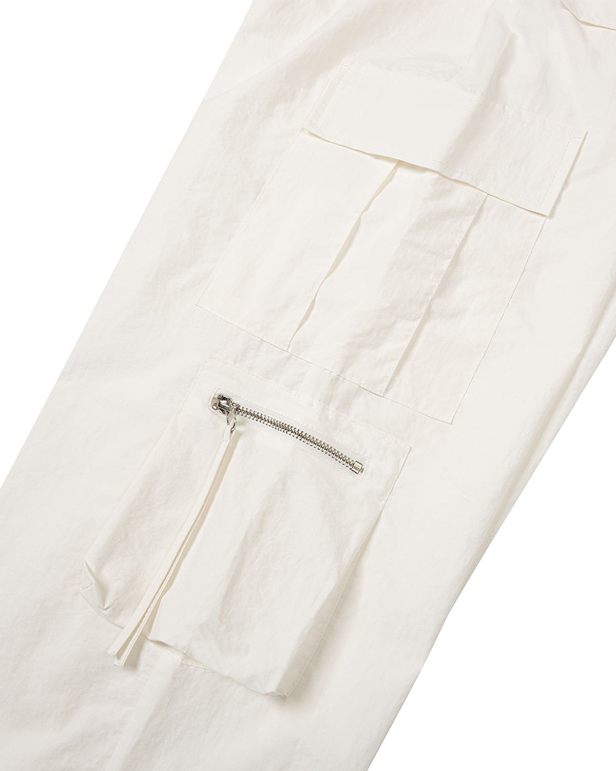 모아(MOAA) 러슬 지퍼 카고 팬츠 (WHITE)