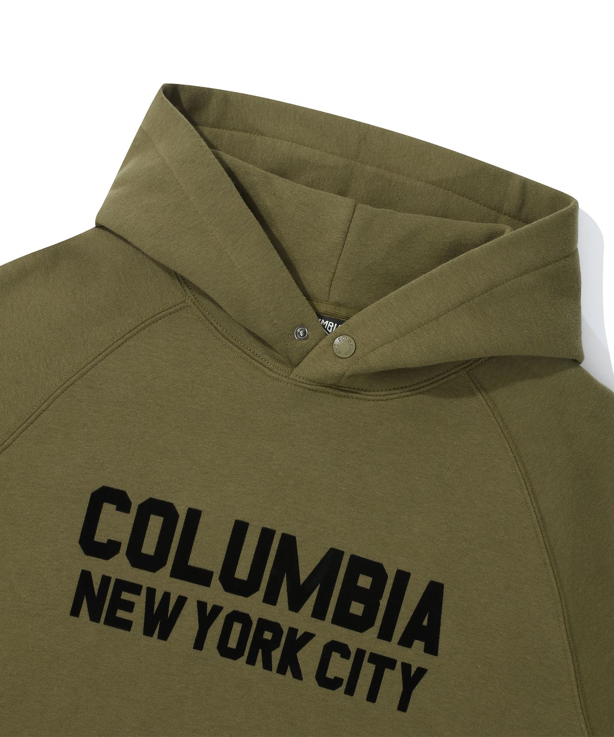 컬럼비아 유니버시티(COLUMBIA UNIVERSITY) NY BLACKSERIES OVER-FIT FLEECE HOODIE 카키브라운