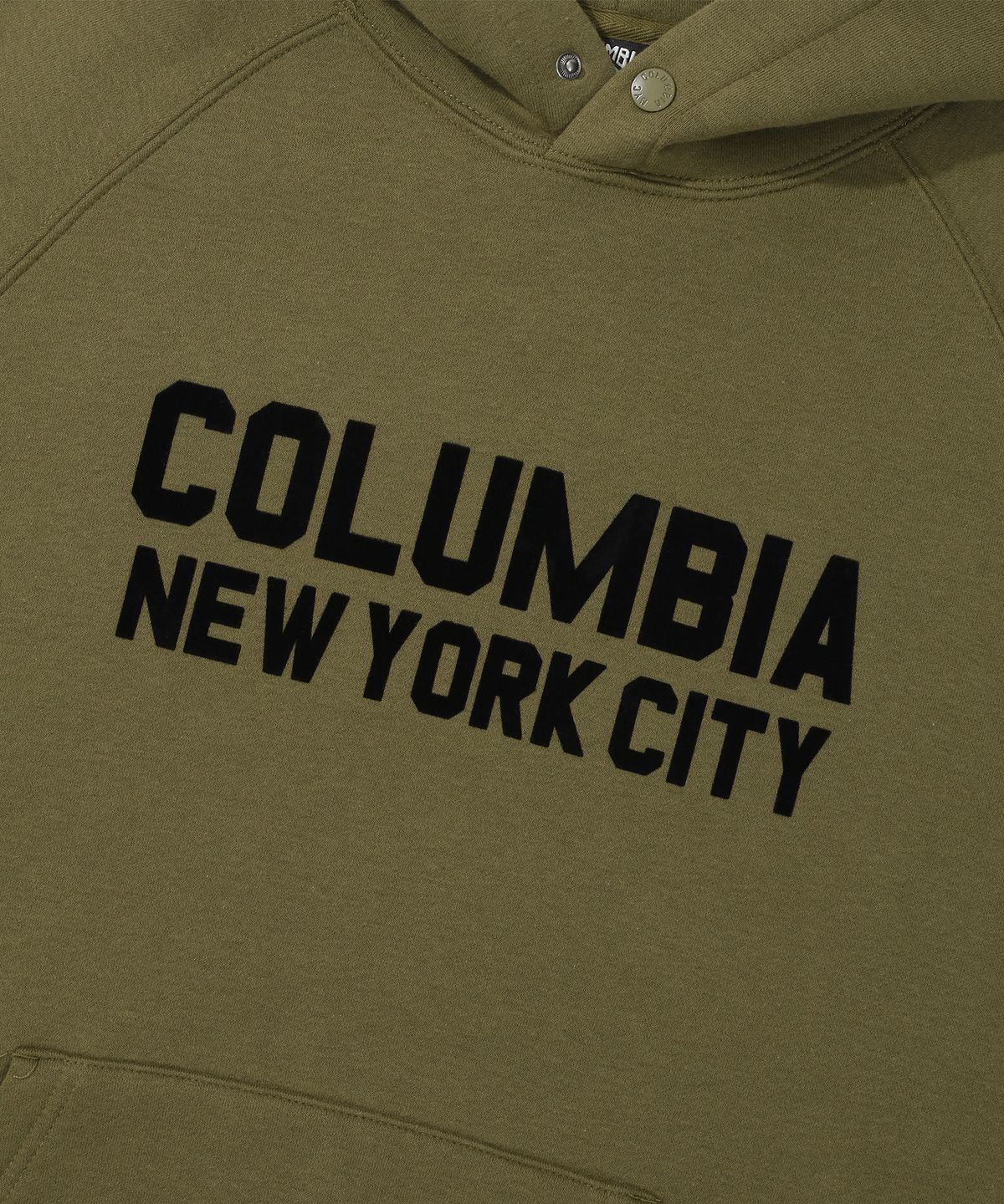 컬럼비아 유니버시티(COLUMBIA UNIVERSITY) NY BLACKSERIES OVER-FIT FLEECE HOODIE 카키브라운