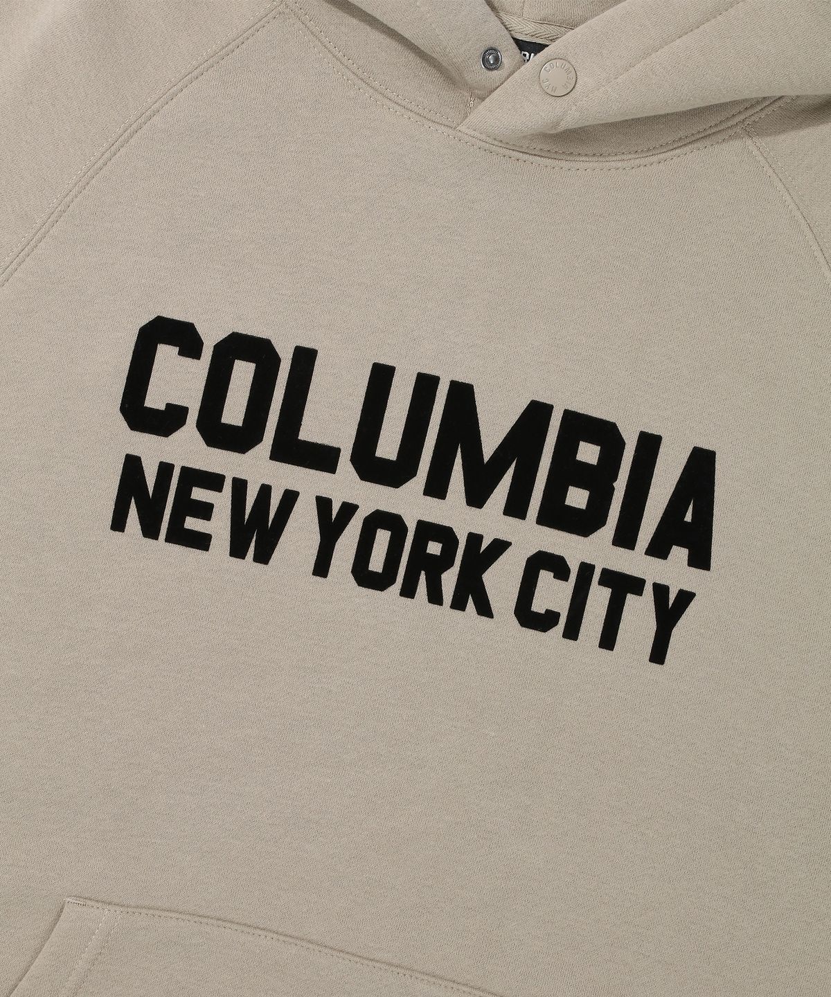 컬럼비아 유니버시티(COLUMBIA UNIVERSITY) NY BLACKSERIES OVER-FIT FLEECE HOODIE 네추럴베이지