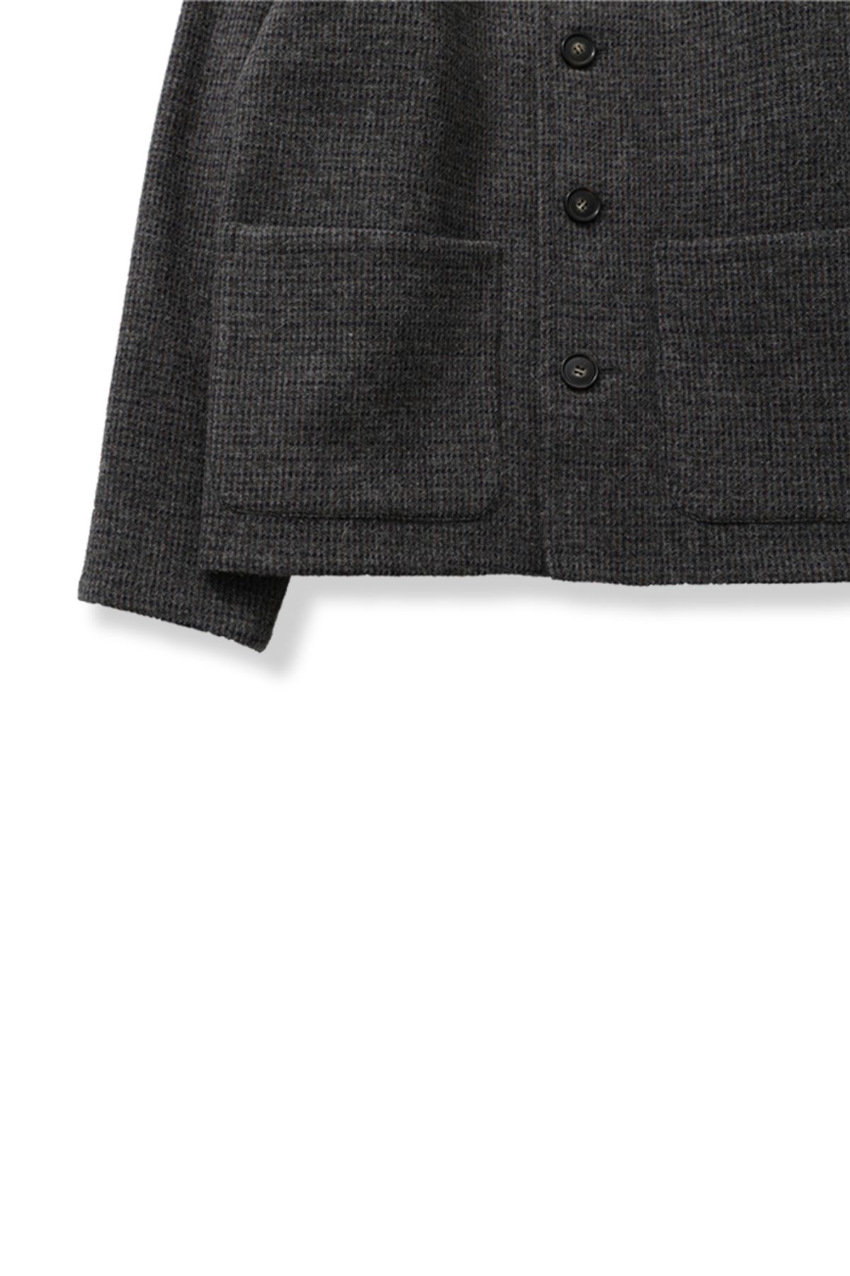 홀리선(HORLISUN) Marion Alpaca Cardigan Jacket Navy Gray