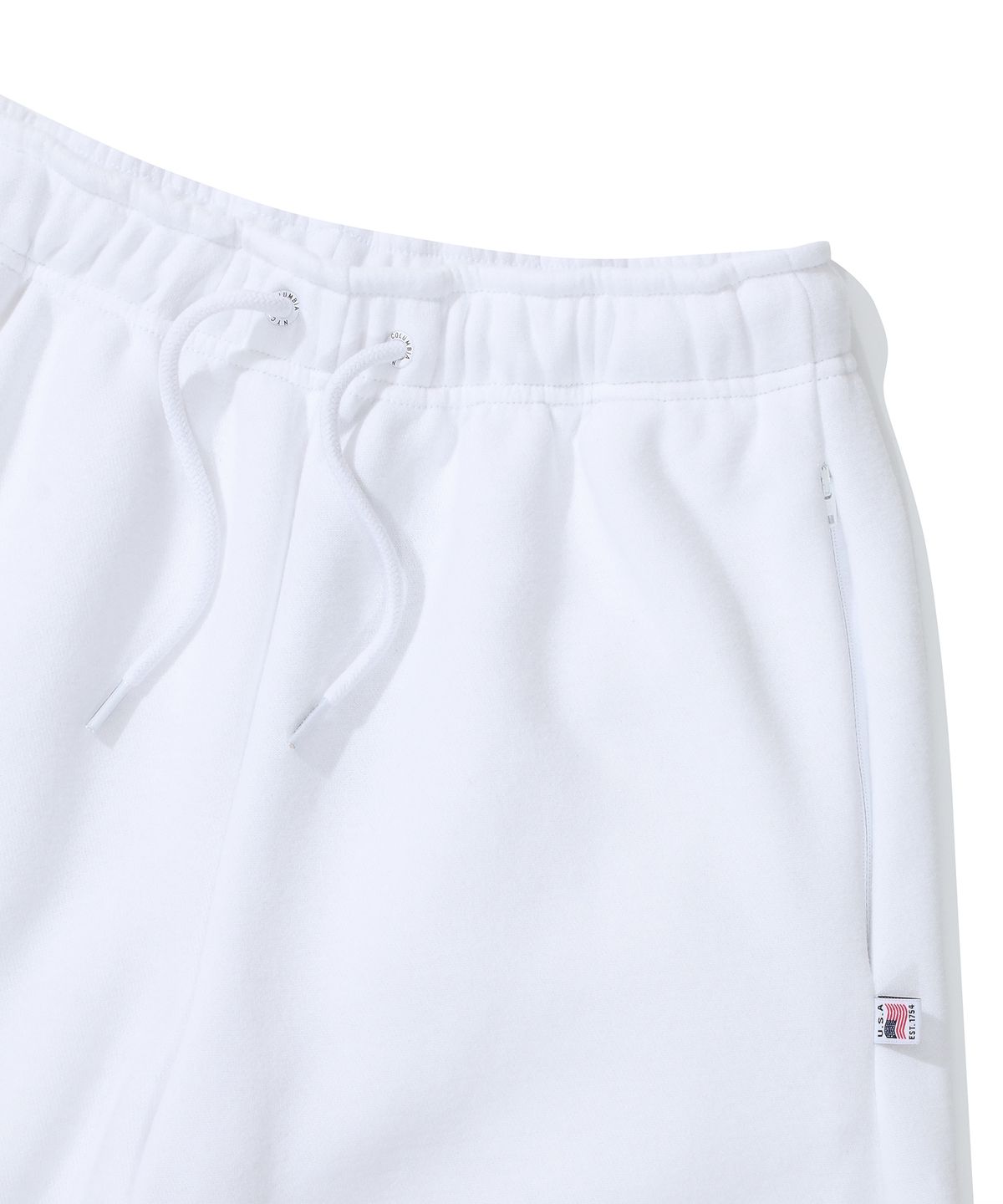 컬럼비아 유니버시티(COLUMBIA UNIVERSITY) CU CLASSIC LOGO LOOSE-FIT FLEECE SWEATPANTS 화이트