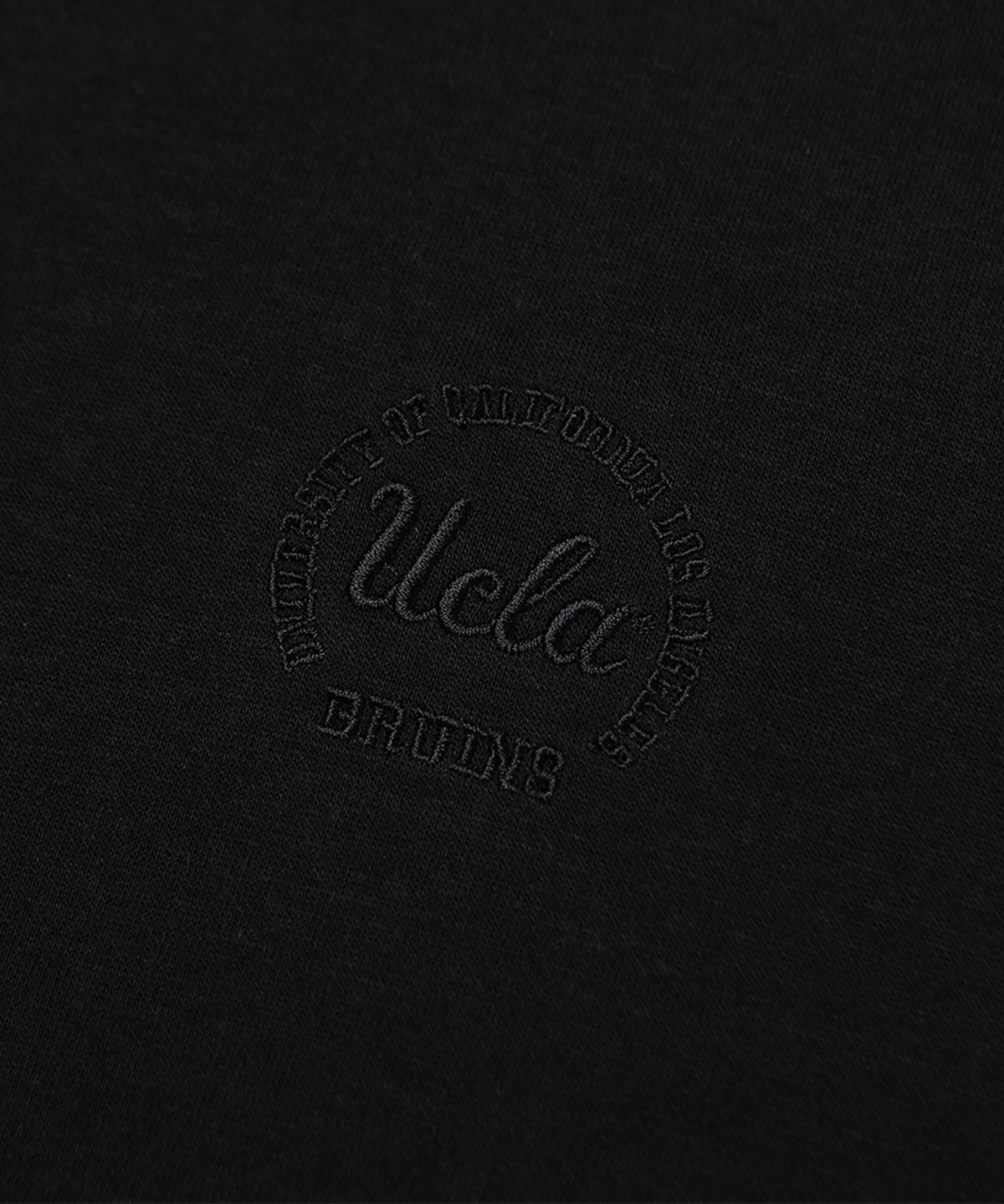 유씨엘에이(UCLA) 남여공용 베이직 크루넥 긴팔 티셔츠[BLACK](UZ9LT80_39)