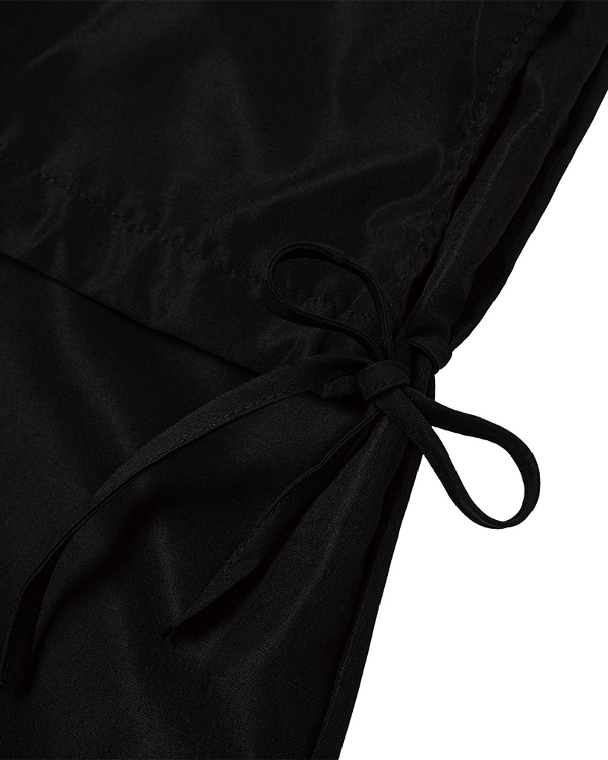 모아(MOAA) 랩 스커트 부츠컷 트라우저 (BLACK)