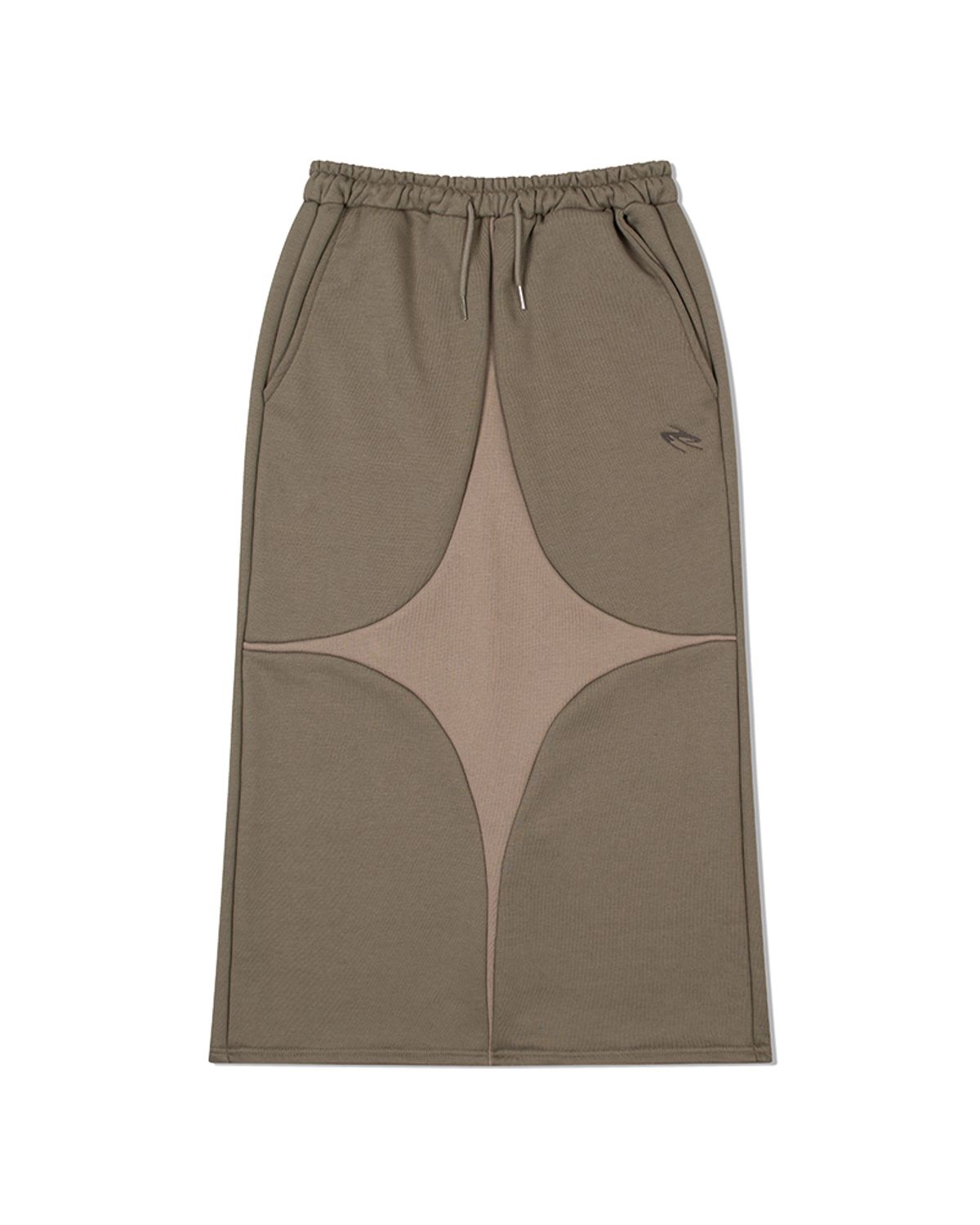 모아(MOAA) 인볼브 맥시 스커트 (KHAKI)