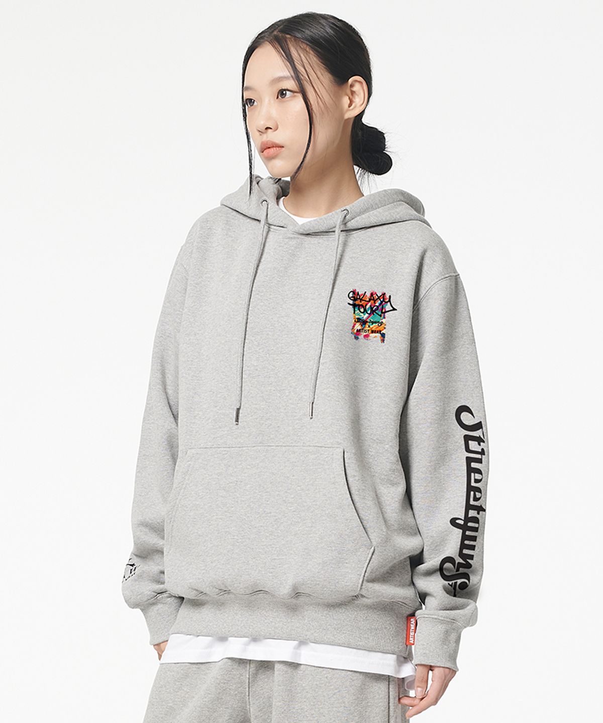 아티스트웨어(ARTISTWEAR) [ATW X 스트릿건즈] 갤럭시투어 후드티