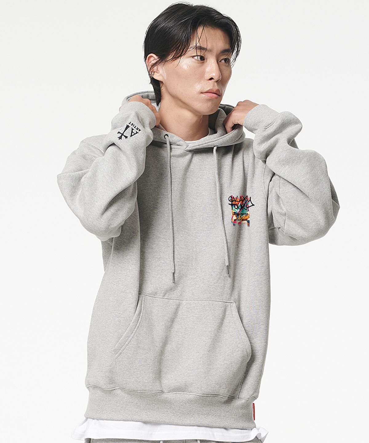 아티스트웨어(ARTISTWEAR) [ATW X 스트릿건즈] 갤럭시투어 후드티