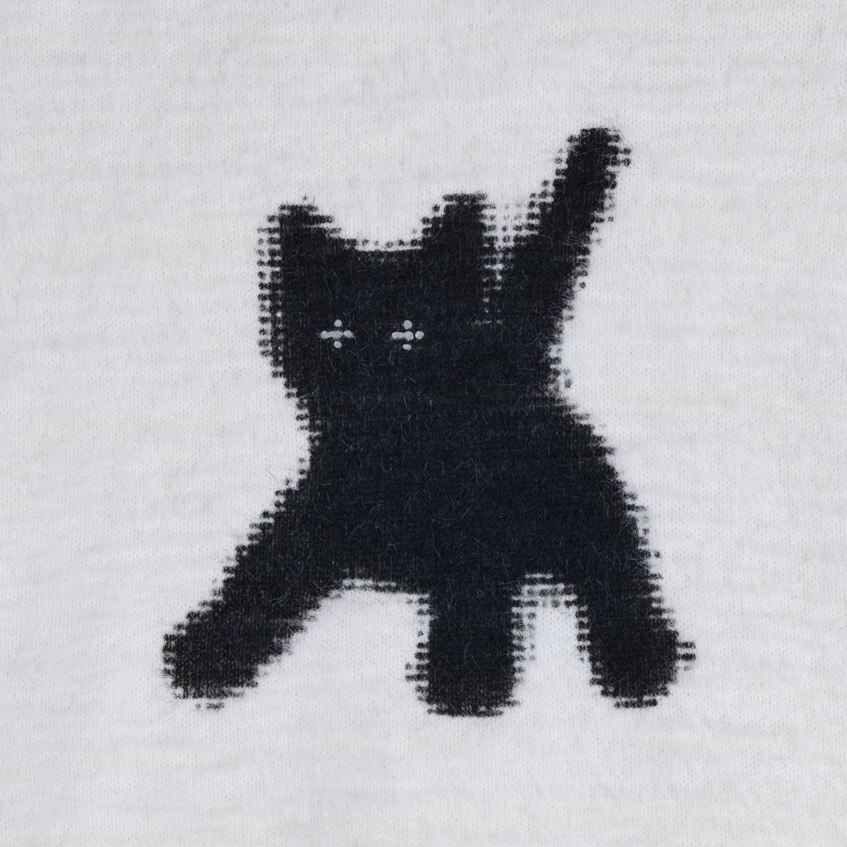 에이이에이이(AEAE) Flashed Cats Angora Knit -[WHITE]
