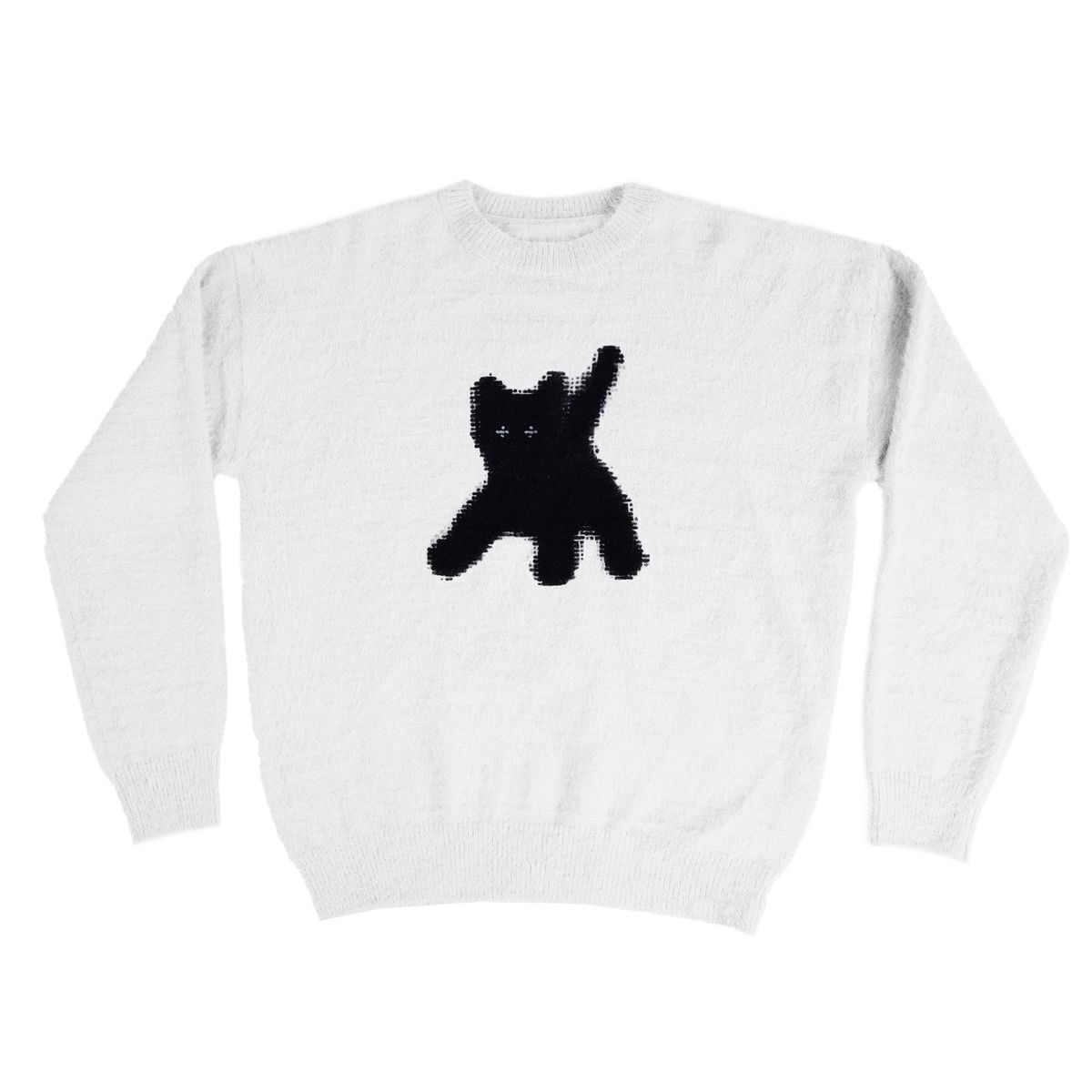에이이에이이(AEAE) Flashed Cats Angora Knit -[WHITE]