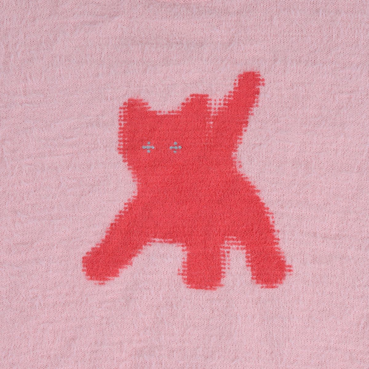 에이이에이이(AEAE) Flashed Cats Angora Knit -[PINK]