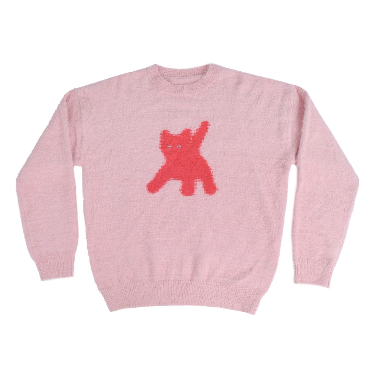 에이이에이이(AEAE) Flashed Cats Angora Knit -[PINK]