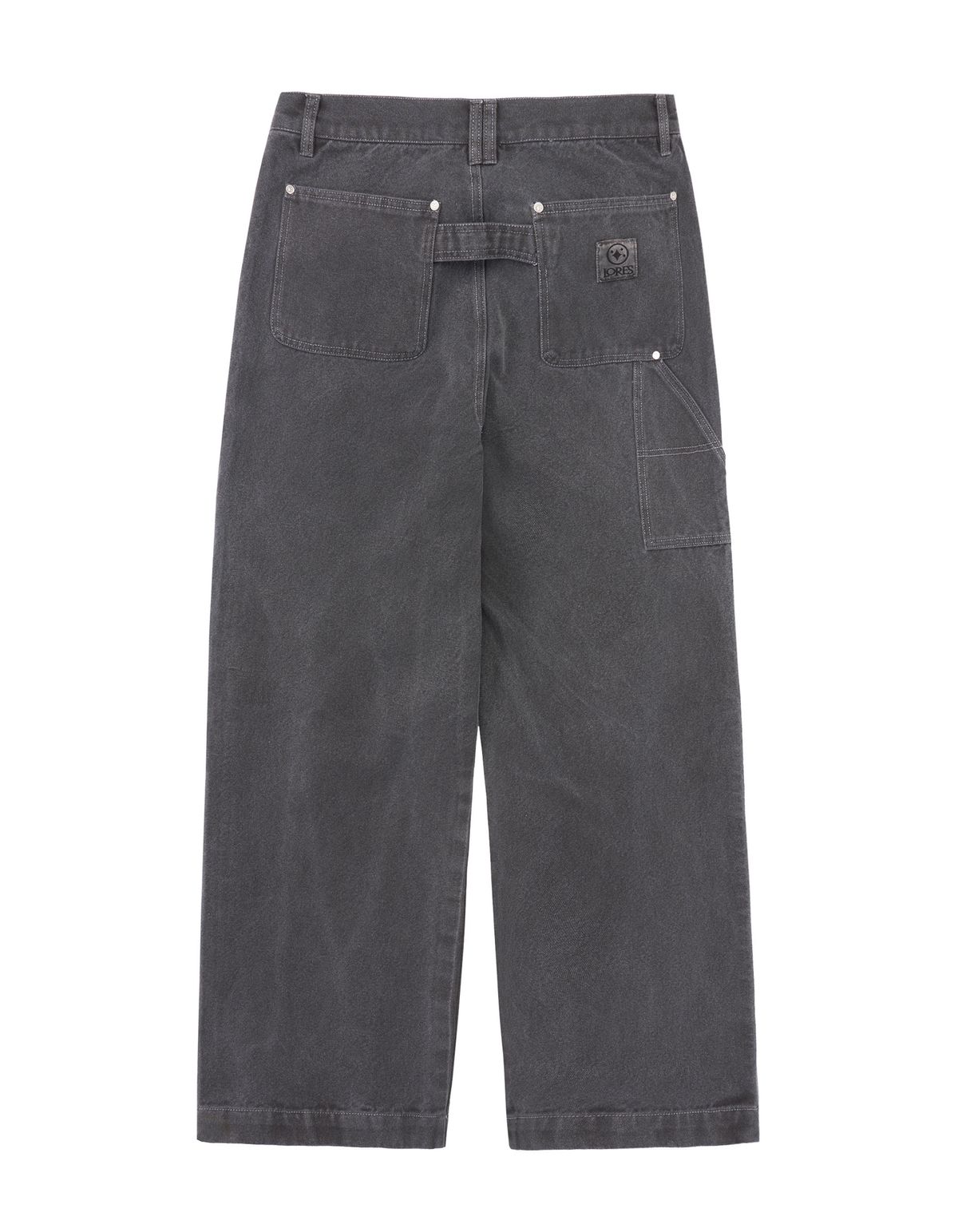 로어즈(LORES) Pigment Dyed Work Pants - Charcoal