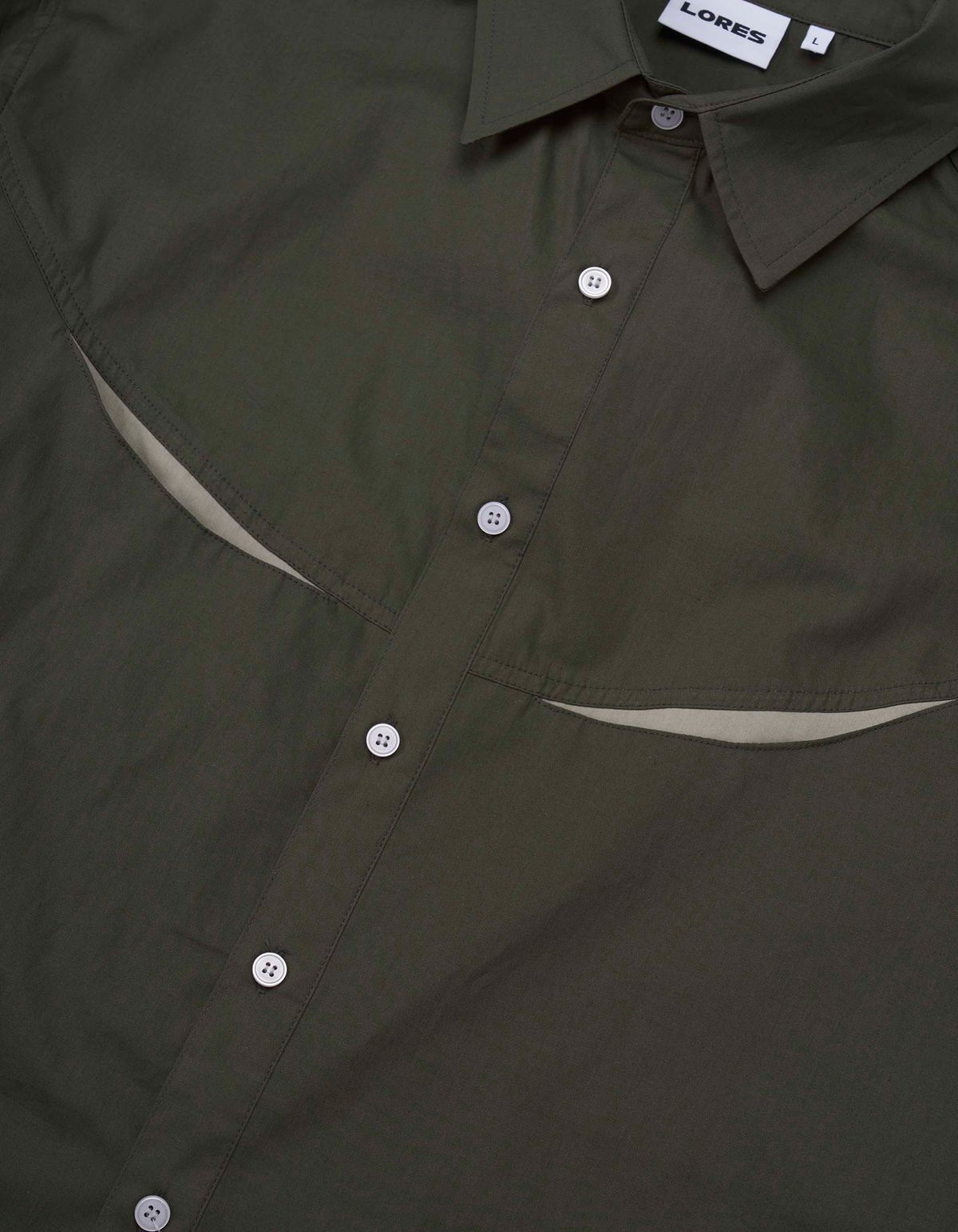 로어즈(LORES) Cowboy Shirt - Olive