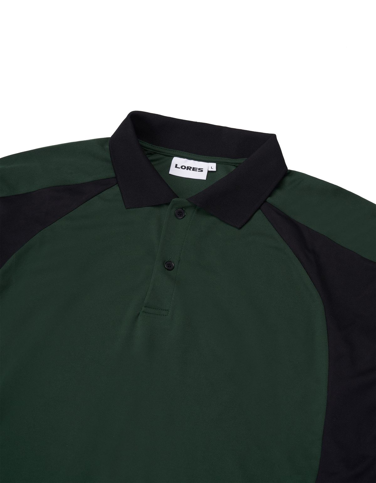 로어즈(LORES) Color Block Polo Shirt - Green