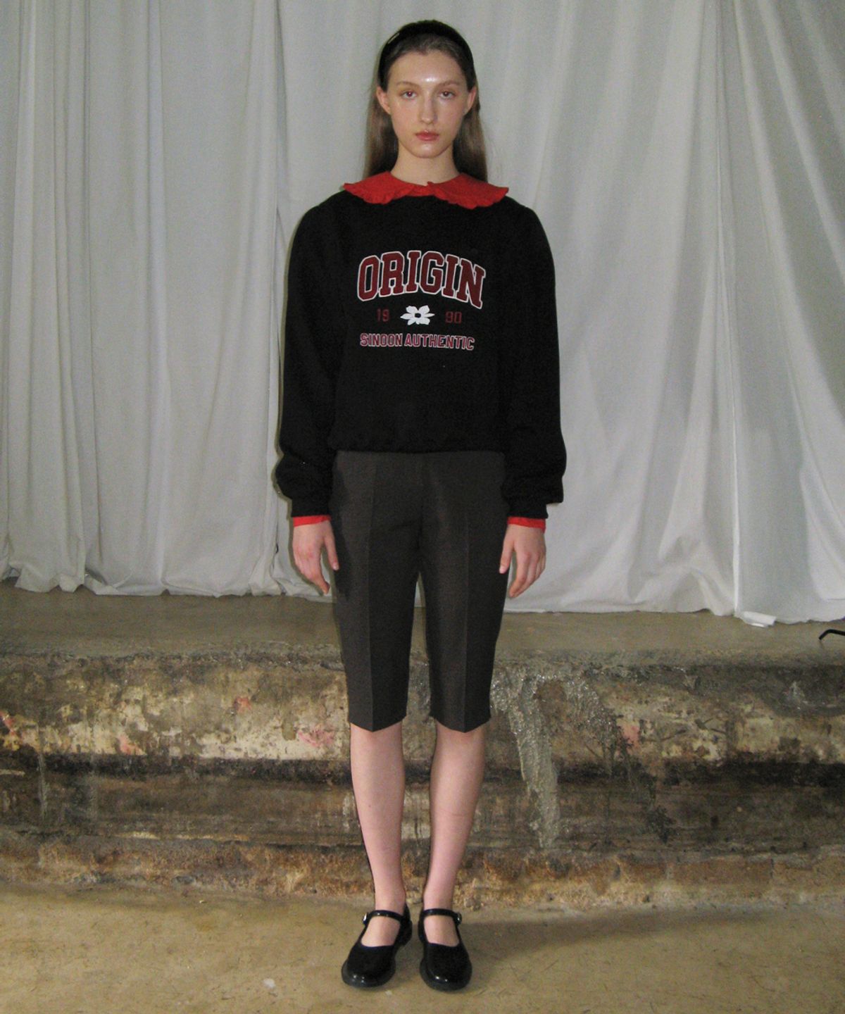 시눈(SINOON) ORIGIN PUFF SWEATSHIRT (BLACK)