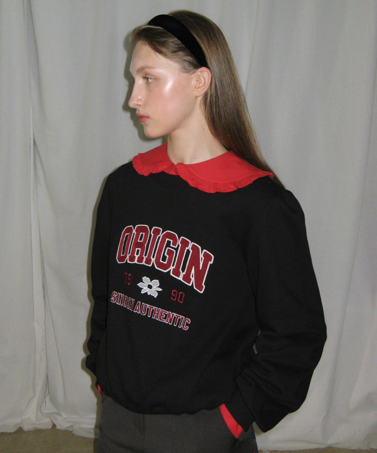 시눈(SINOON) ORIGIN PUFF SWEATSHIRT (BLACK)