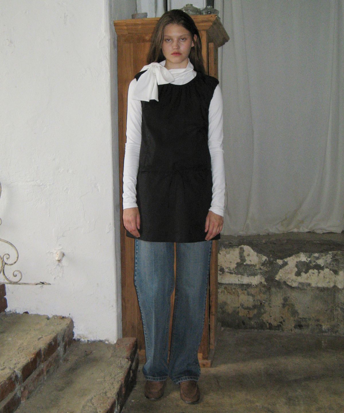 시눈(SINOON) VOLUME MINI DRESS (BLACK)