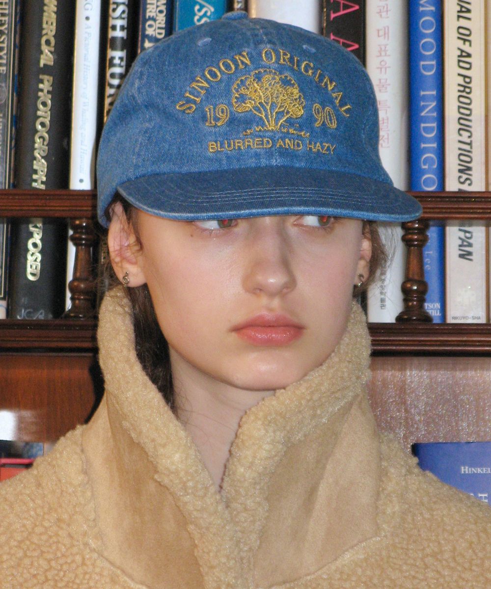 MUSINSA公式 | SINOON TREE DENIM BALL CAP (BLUE)