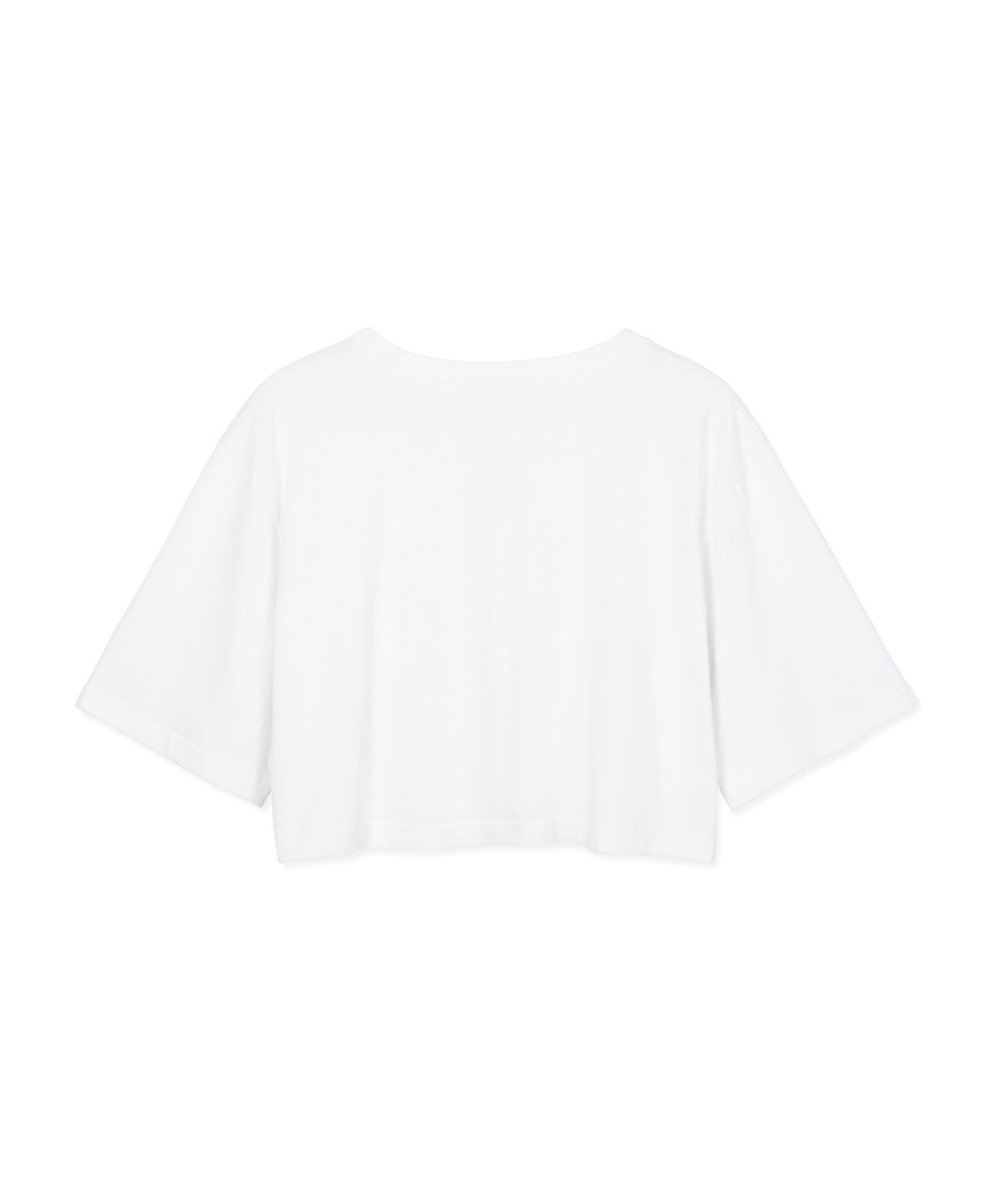 비콰이엇(B QUIET) CROPPED TSHIRTS_WHITE
