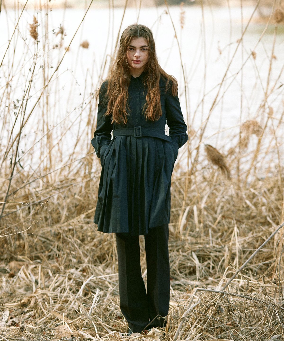아이스가든에이오공팔(ICE GARDEN A.508) Slim-legs Pin-tuck Trousers