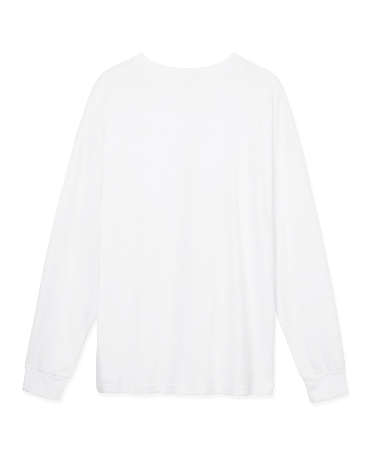 비콰이엇(B QUIET) OVERSIZED LONG SLEEVE TSHIRTS_WHITE