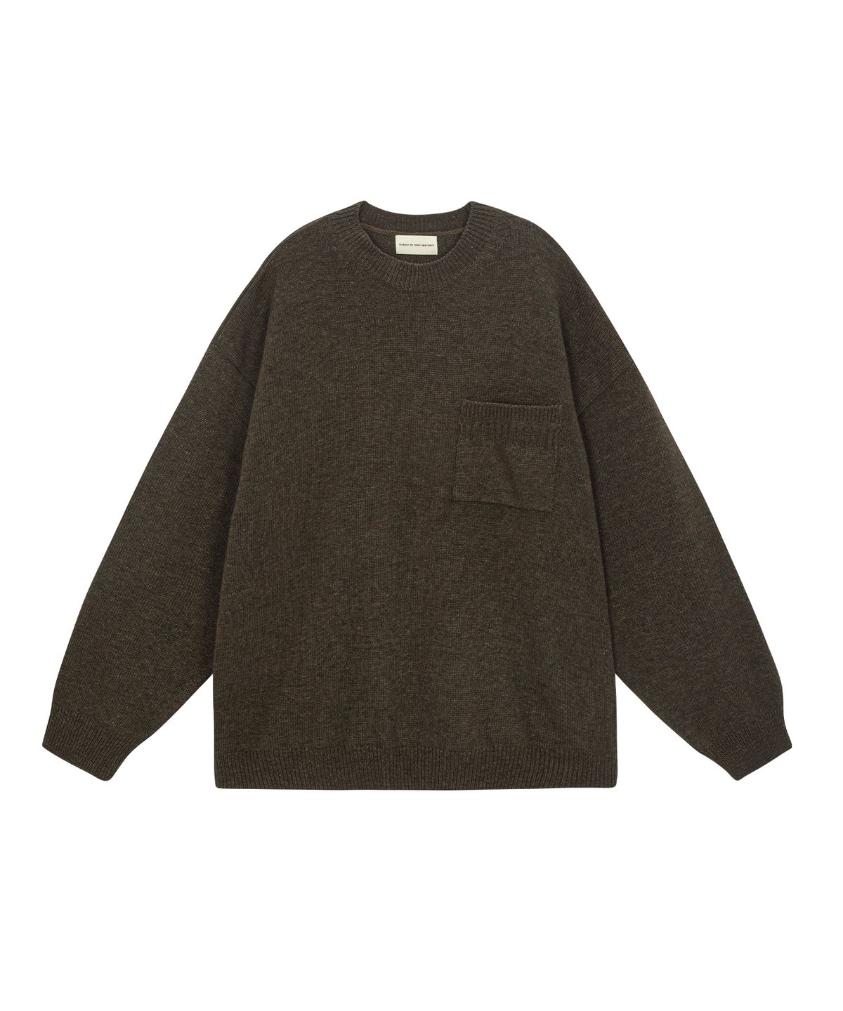 엔도어(ENDOOR) Lambswool crewneck knit (brown)