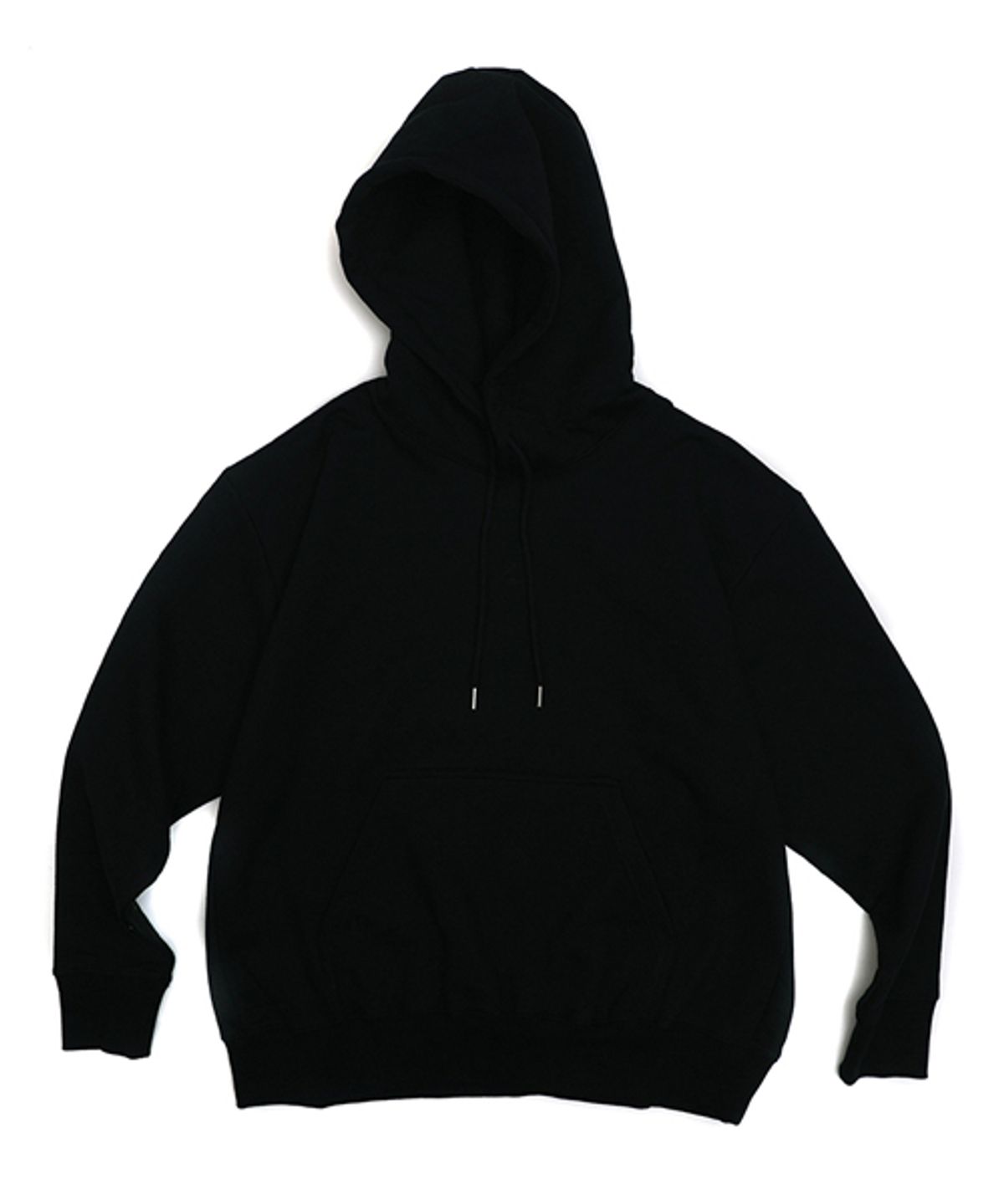 크리스첼로(CRISCELO) 기모 무지 오버핏 후드 (BLACK)