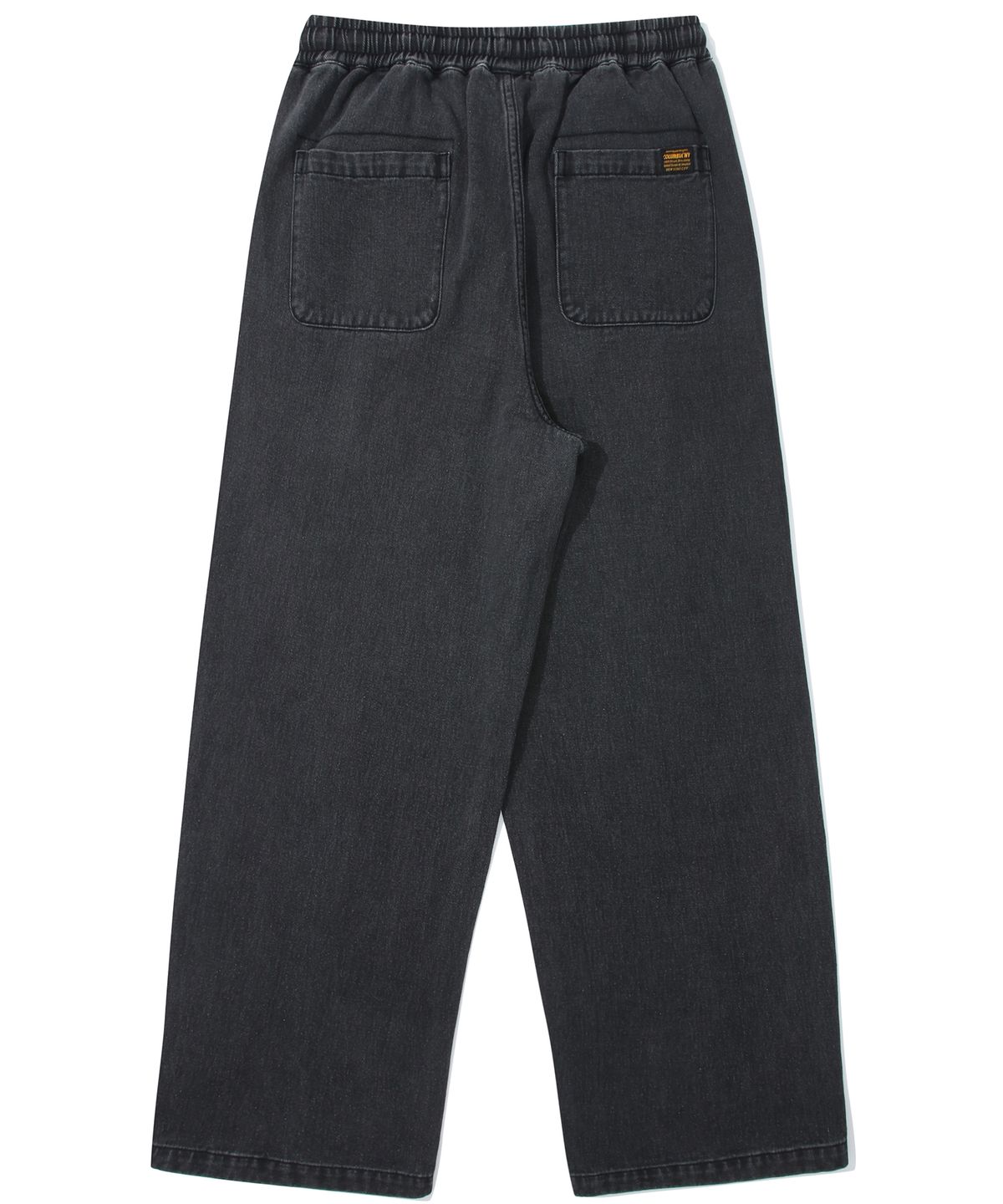 컬럼비아 유니버시티(COLUMBIA UNIVERSITY) M-LABEL LOOSE-FIT DENIM PINTUCK PANTS 블랙진
