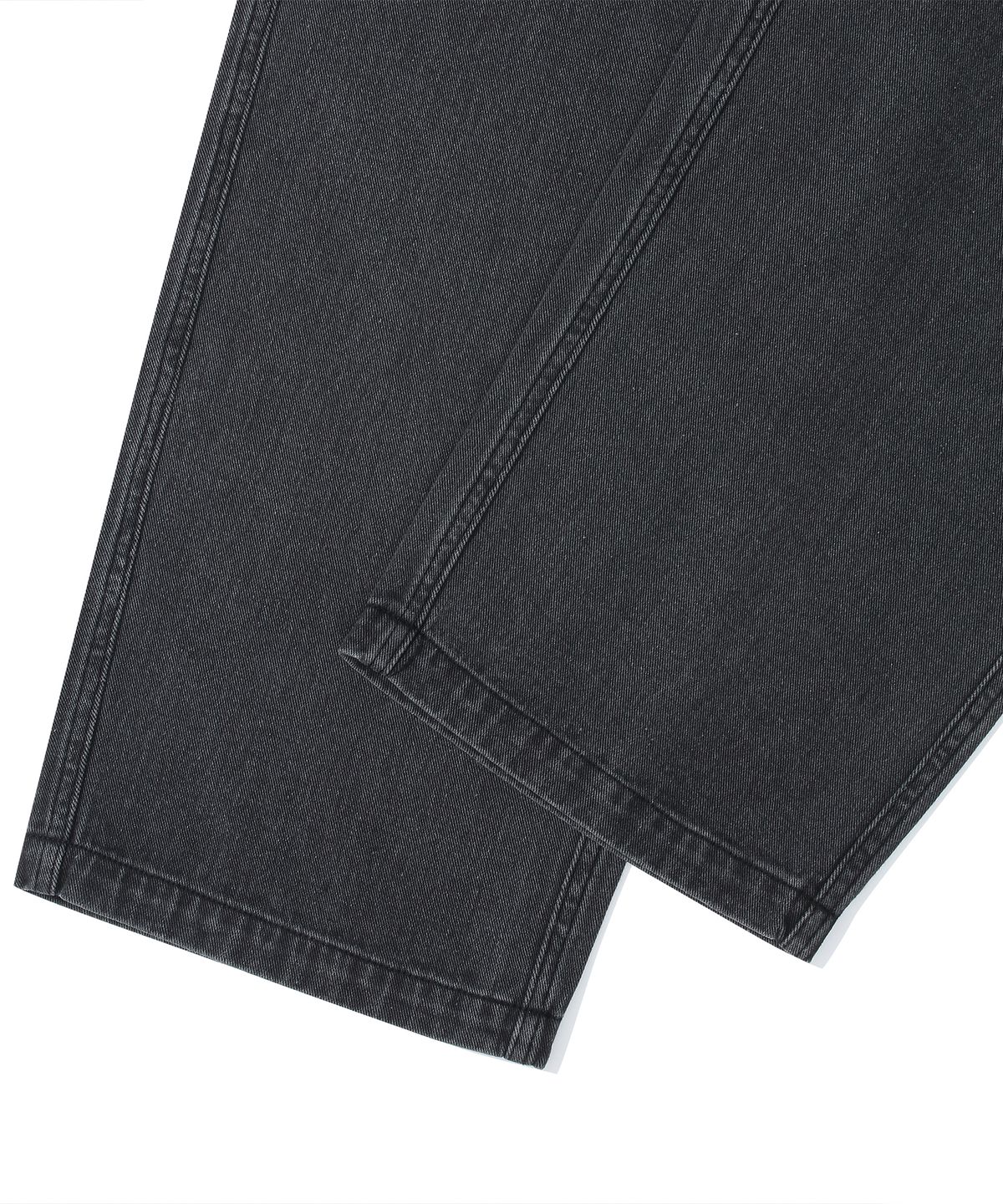 컬럼비아 유니버시티(COLUMBIA UNIVERSITY) M-LABEL LOOSE-FIT DENIM PINTUCK PANTS 블랙진