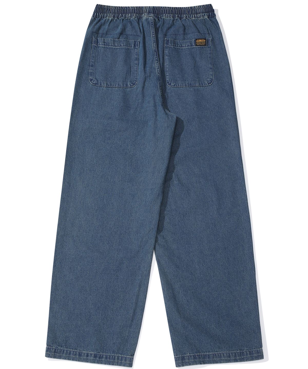 컬럼비아 유니버시티(COLUMBIA UNIVERSITY) M-LABEL LOOSE-FIT DENIM PINTUCK PANTS 미드나잇진