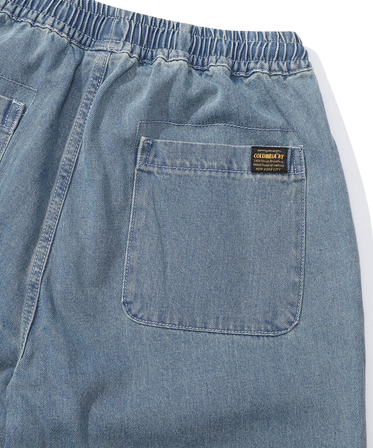 컬럼비아 유니버시티(COLUMBIA UNIVERSITY) M-LABEL LOOSE-FIT DENIM PINTUCK PANTS 라이트진