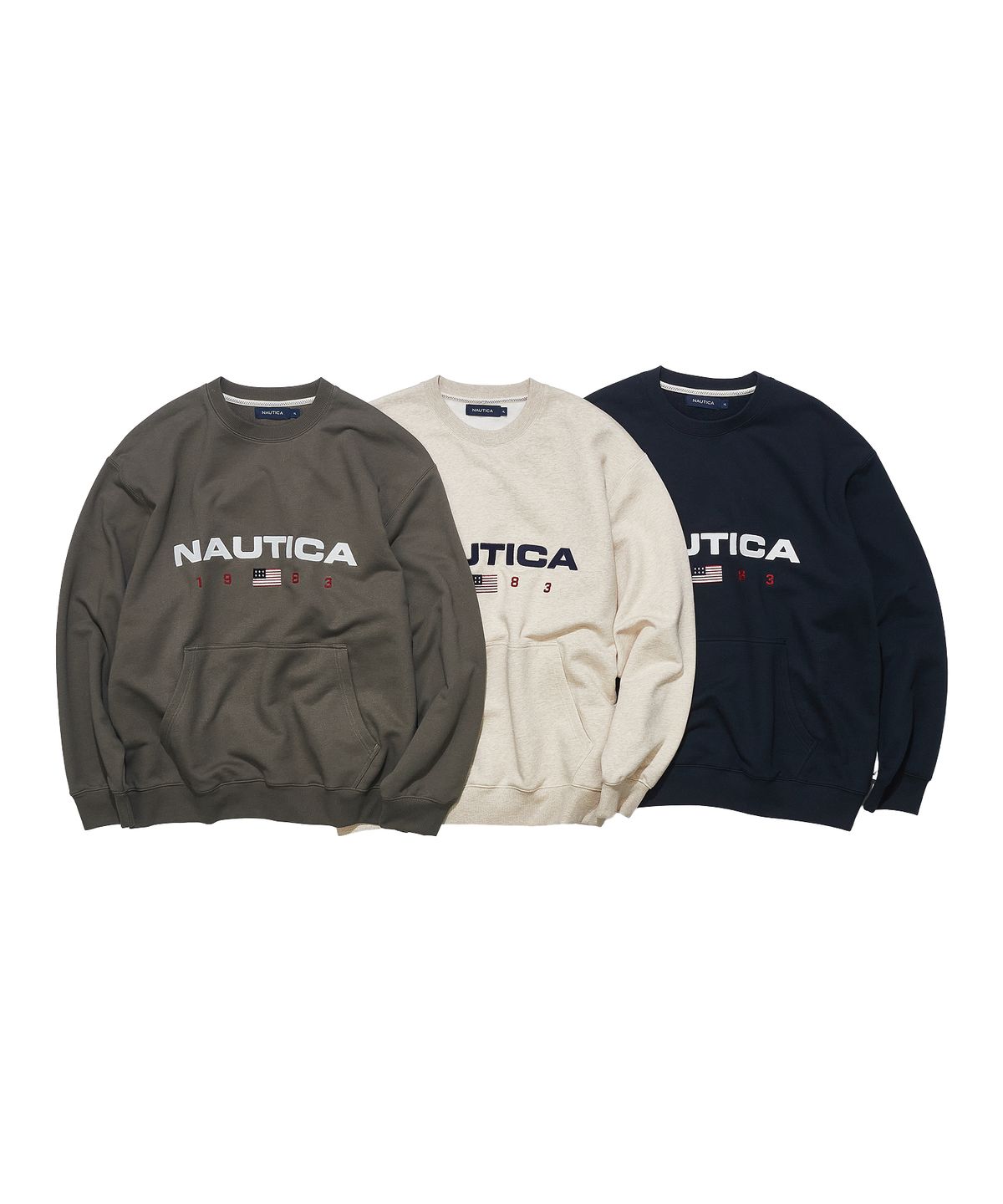 노티카(NAUTICA) 83플래그 스웨트셔츠(네이비) NSW4625NAZ