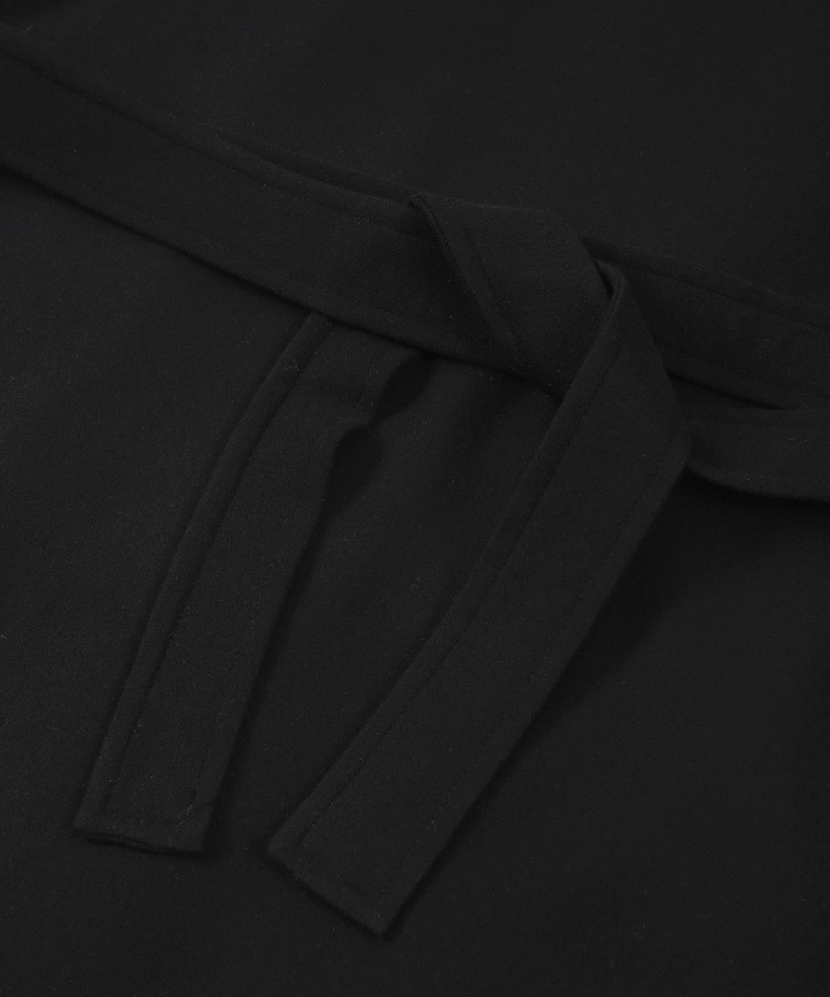 프레리(PRAIRIE) 라이트 메리노 울 오버핏 로브 롱코트 (BLACK)