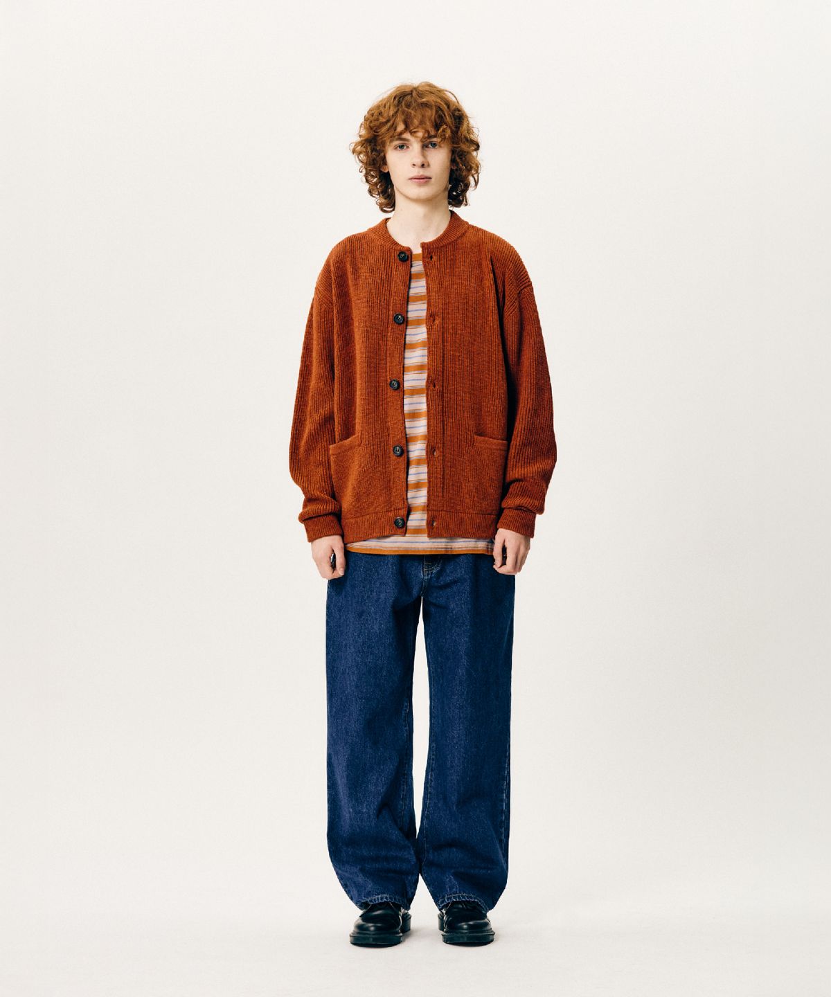 에스피오나지(ESPIONAGE) Cliff Relaxed Denim Pants Mid Indigo
