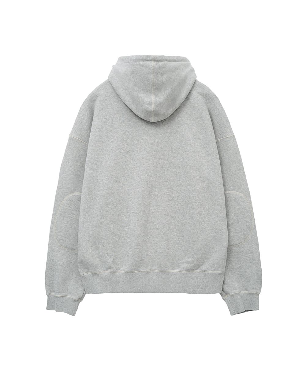 MUSINSA公式 | ROUGH SIDE Oversized Zip Up Hoodie M.Grey