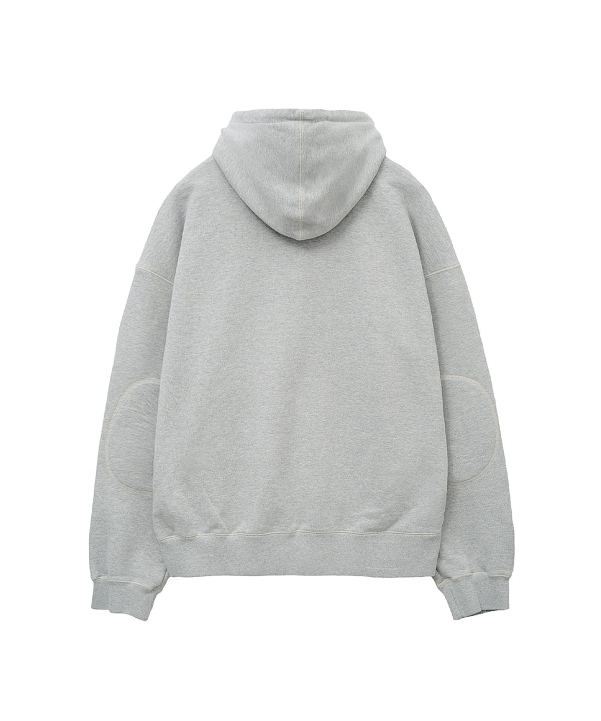러프사이드(ROUGHSIDE) Oversized Zip Up Hoodie M.Grey