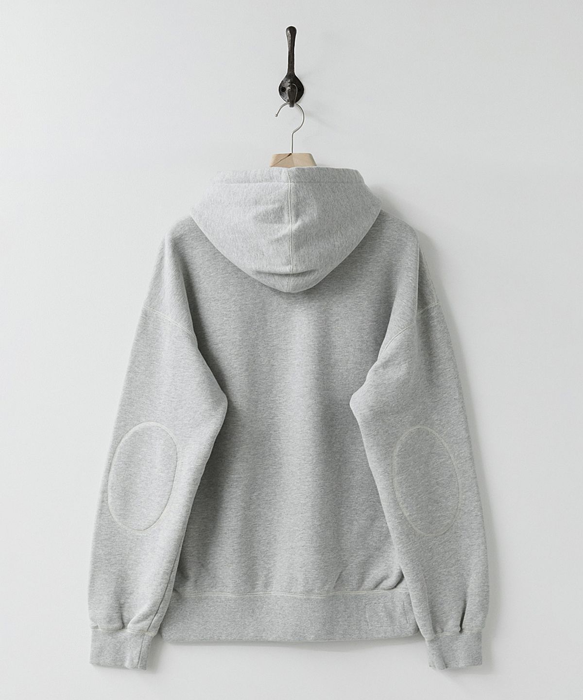 러프사이드(ROUGHSIDE) Oversized Zip Up Hoodie M.Grey